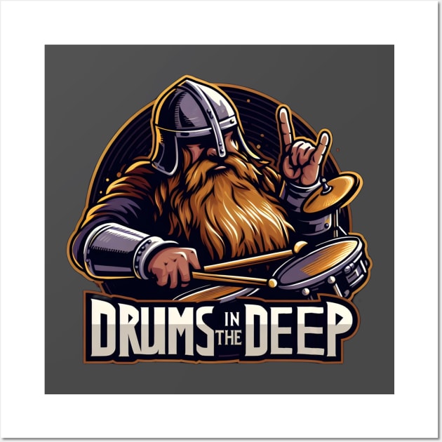 Drums in the Deep - Dwarven Drummer - Fantasy Wall Art by Fenay-Designs